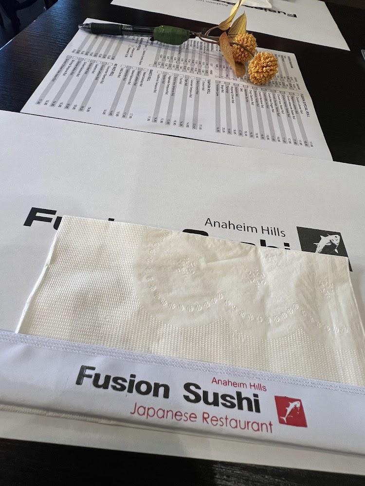 Fusion Sushi Menu image 3